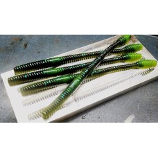 8" 4 cavity open pour worm  mold