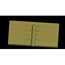 tail mold for split tail worm